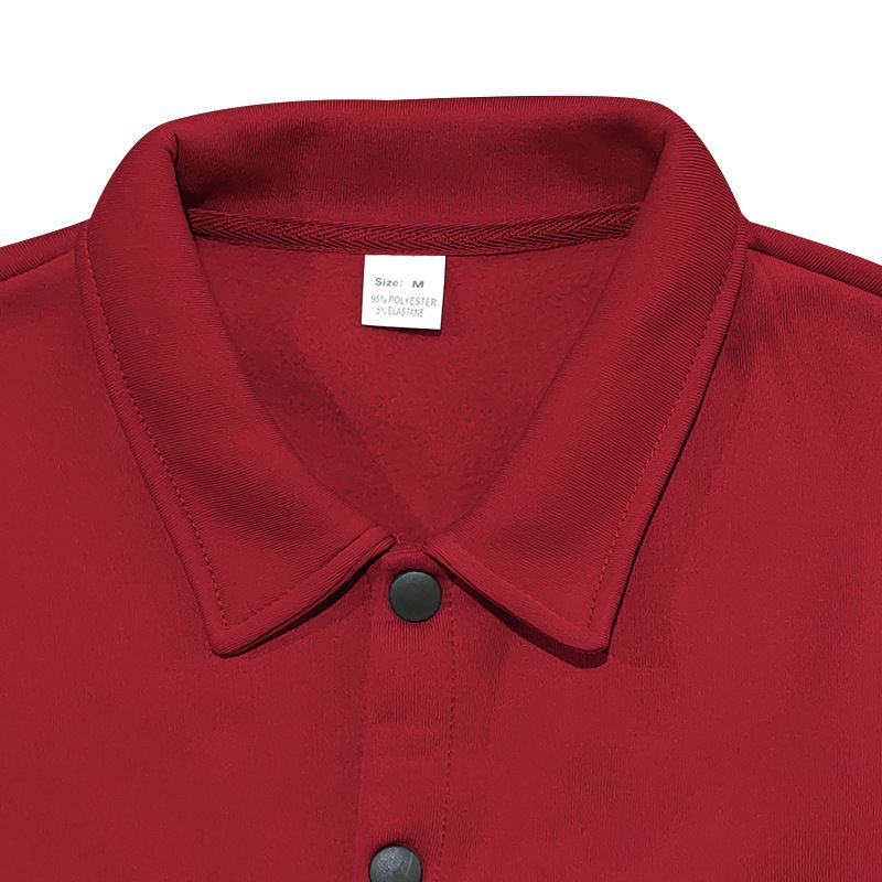 Herrenjacke im amerikanischen Stil mit Fleecefutter, Umlegekragen, mehreren Taschen, einreihig, einfarbig, lässiger Mantel für Herren_voghion.com