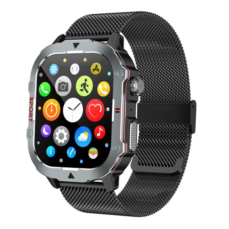 Nouvelle montre de sport connectée QX11 Smart Three-proof Outdoor avec Bluetooth, appels, fréquence cardiaque et pression artérielle C40PROC50PRO, sans latence_voghion.com