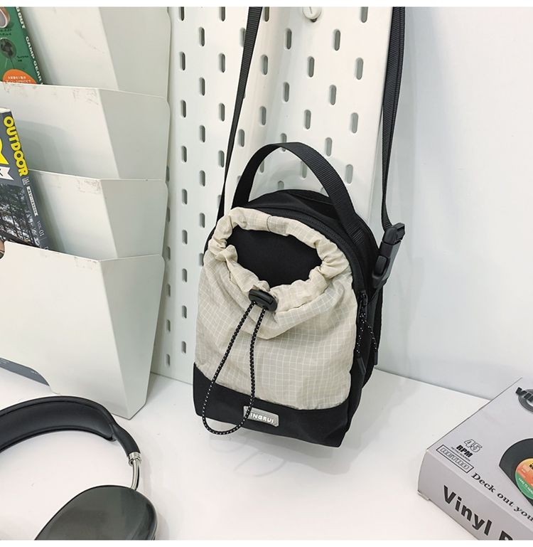 Bolso bandolera con cordón para hombre, estilo moderno, para deportes al aire libre, senderismo, estilo pequeño_voghion.com