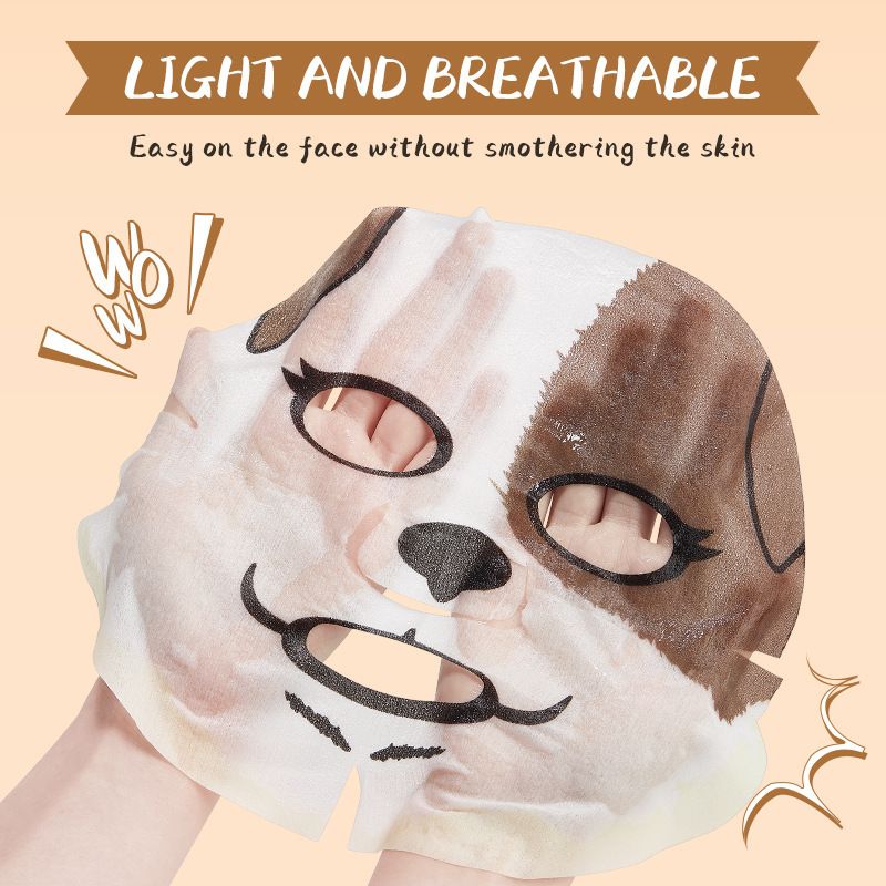 Tutto inglese SADOER Animal Dog Pattern Maschera viso idratante_voghion.com
