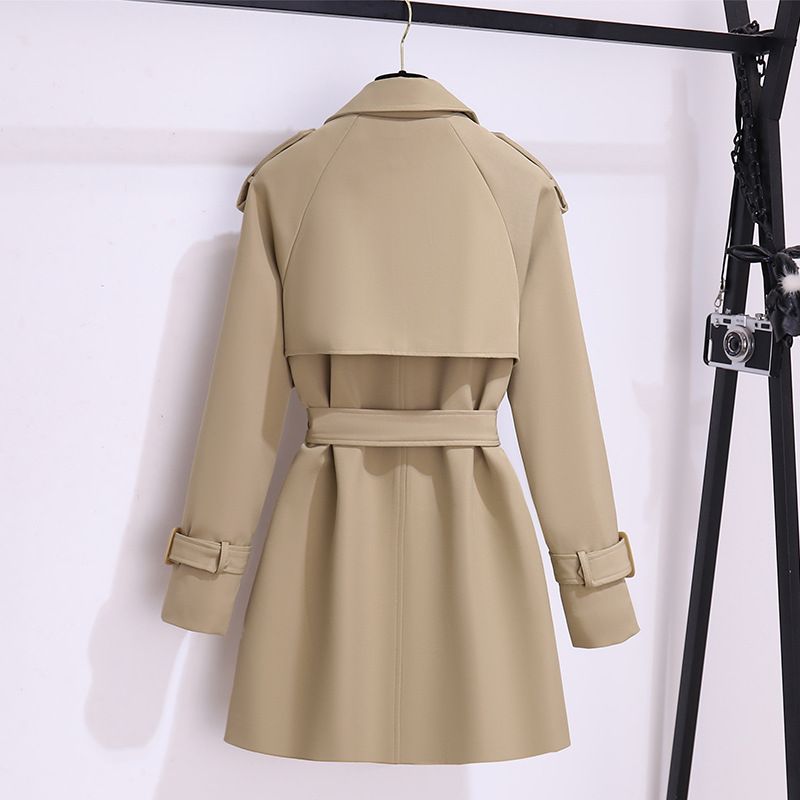 Short Windbreaker Women With Short Stature, New British Khaki Color, Korean Style, Suitable For Wearing Spring And_voghion.com