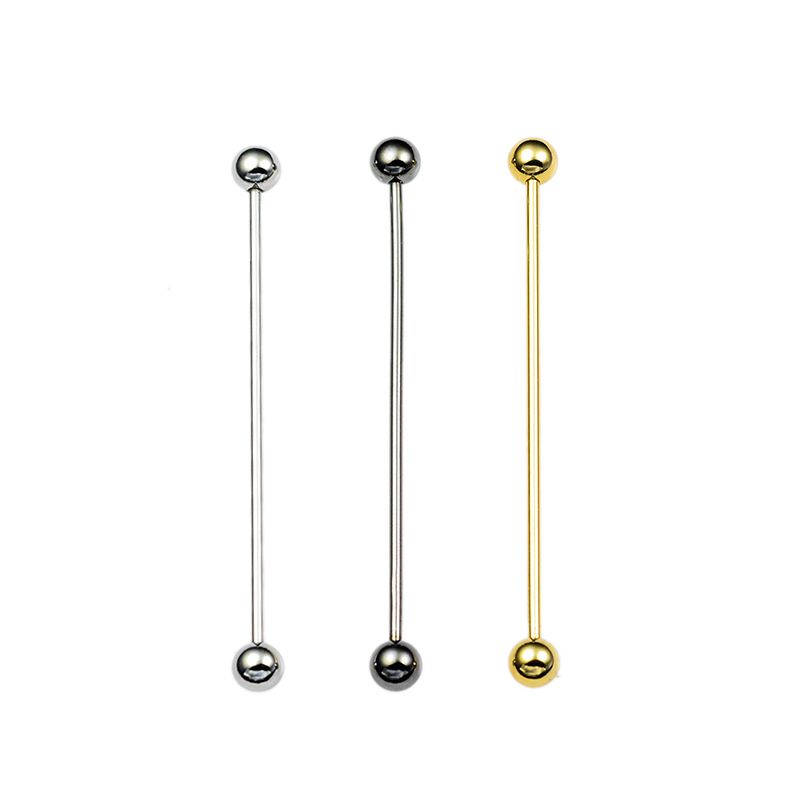 Spilla da colletto per camicia da uomo, di alta qualità, con sfera rotonda, per uomo, con fiore, con fibbia a filo, in metallo, con asta angolare_voghion.com