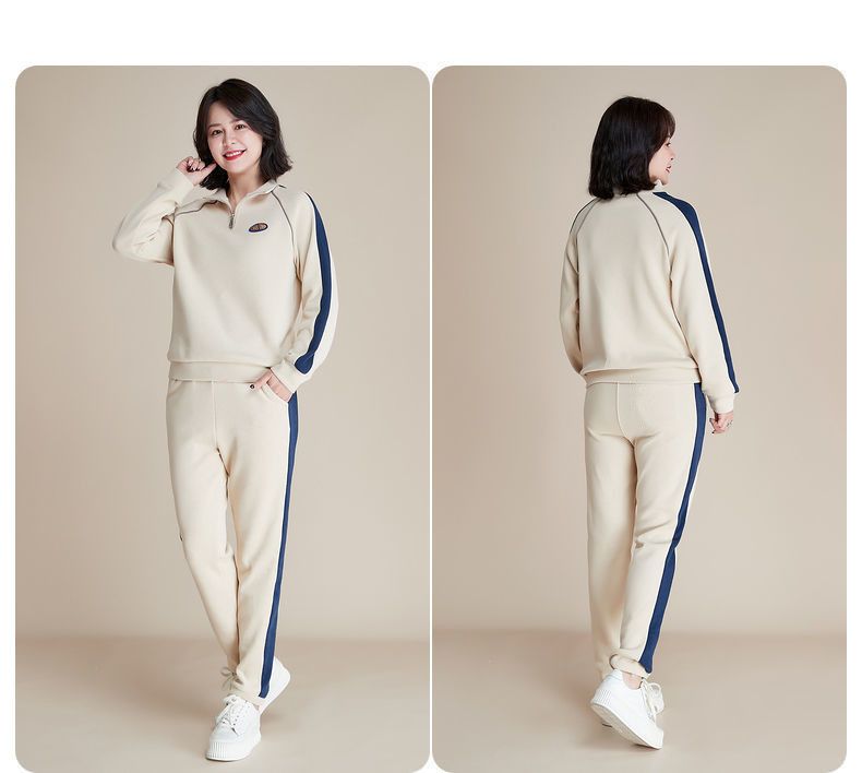 Damenbekleidung für Damen mittleren Alters und ältere Damen in großer Größe, modisch, lässig, Sportanzug, Pullover, zweiteiliger Anzug, stilvolle, altersreduzierende Mutterkleidung_voghion.com