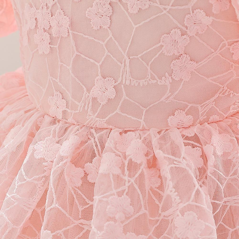 Nuovo vestito per neonati e bambini, festa di compleanno, vestito da principessa, gonna tutù dolce in rete ricamata a bolle_voghion.com