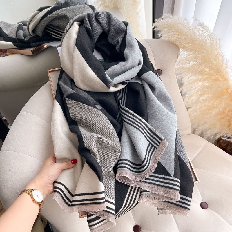High-end Shawl Scarf For Women, Air-Conditioner Shawl, Outer Cape, Cloak, Thickened And Warm Neck Warmer For Women_voghion.com