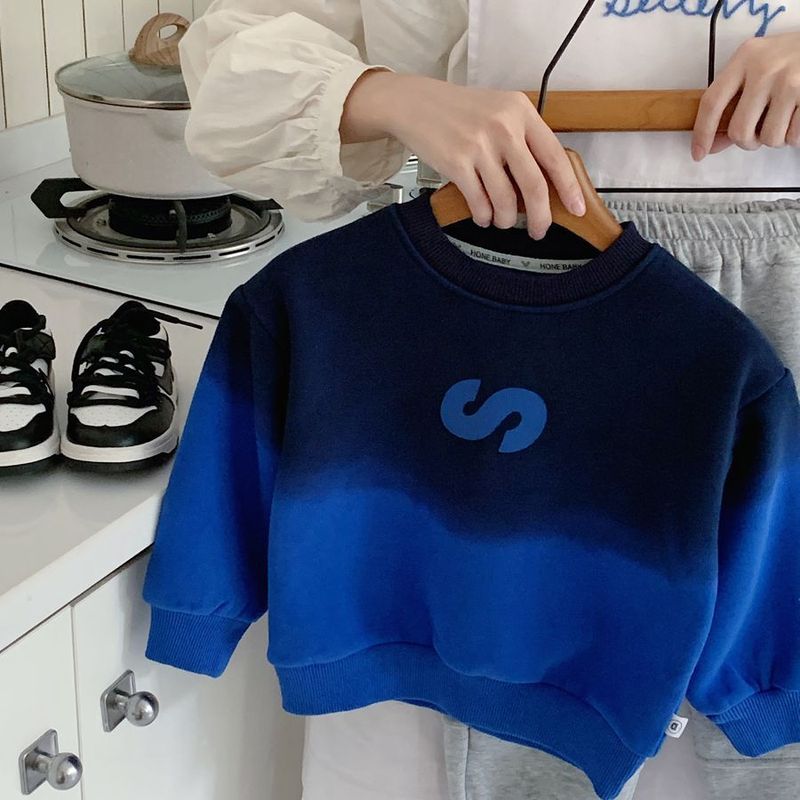Men's and women's clothing with fleece hoodie, 2024 winter gradient color, handsome, fashionable, personalized pullover,_voghion.com