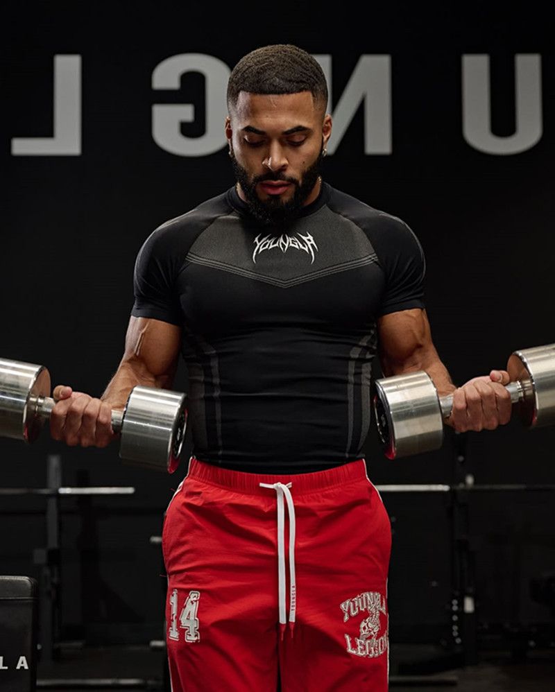 Férfi ruházat YOUNG Fitness Muscle Vest Férfi szabadtéri karcsú sport edző futópóló gyorsan száradó nagy méretű mellény_voghion.com