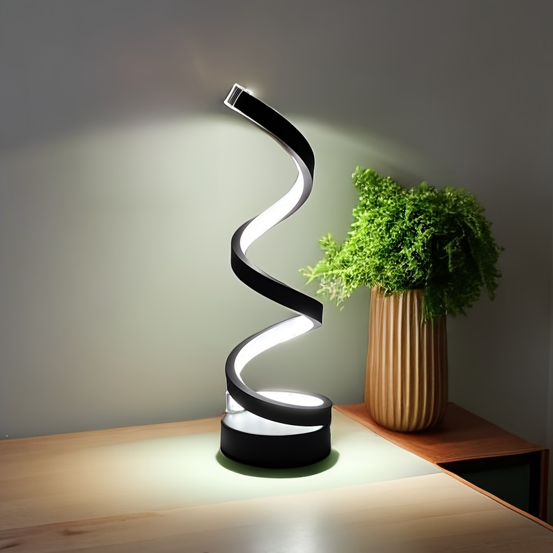 Spiral RYYD 1pc tafellamp, voor slaapkamer, kantoor, nachtkastje, boekenplank, woonkamer, woondecoratie, lamp, lamp, lamp,_voghion.com