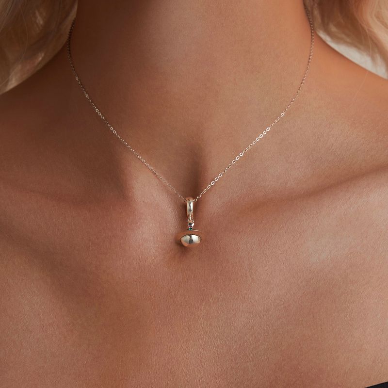 Planet Pendant Charm Sterling Silver Charm,SCC2857_voghion.com