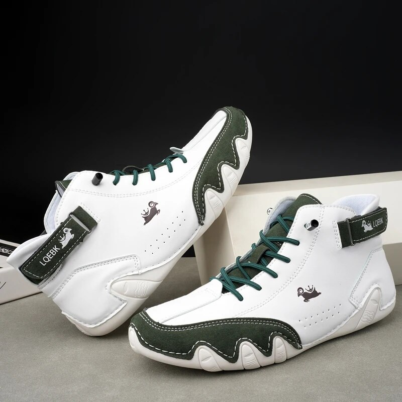 Baskets pour hommes, chaussures décontractées en cuir, chaussures d'extérieur légères et luxueuses, à lacets, tendance, mocassins romains, nouvelle collection 2023_voghion.com