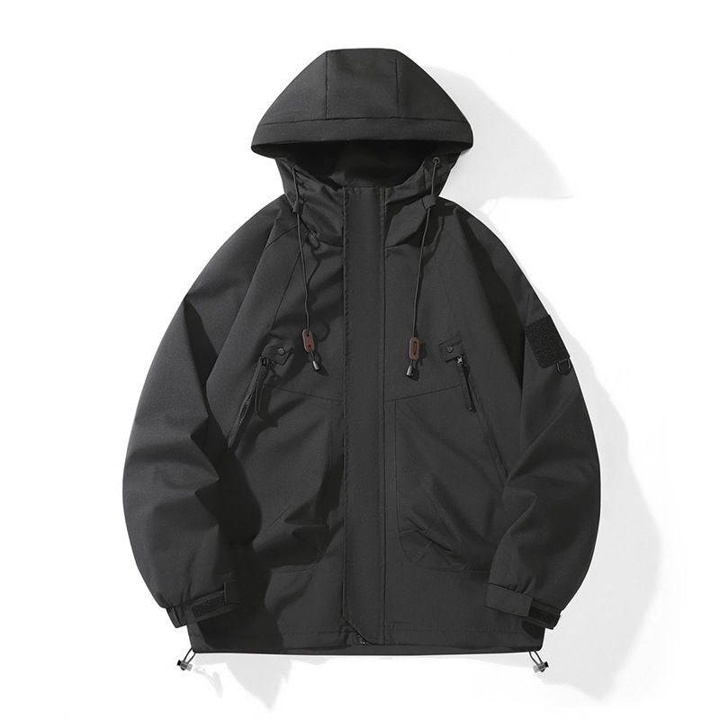 2024 New Spring And Jacket Men's Windbreaker Workwear Pocket Outdoor Waterproof Autumn Coat Unisex_voghion.com