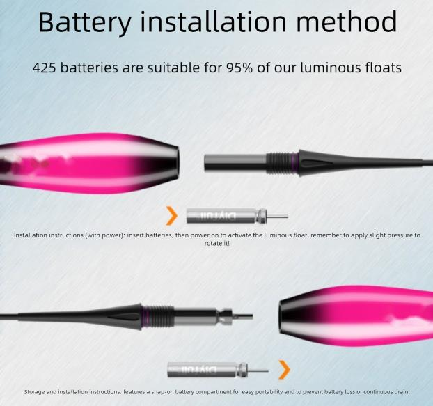 Xiaofengxian Light 20-Pack Electronic Fish Float Set Night Fishing Luminous Buoy Battery CR425_voghion.com
