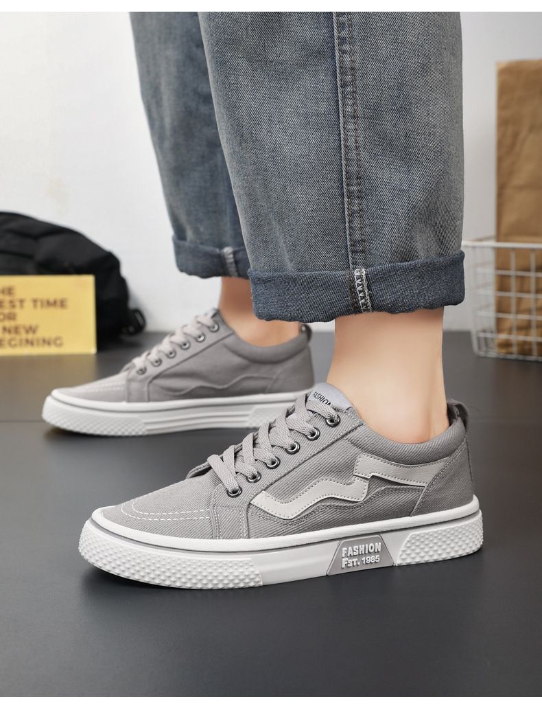 Men's Extra Wide Canvas Sneakers - Breathable Casual Slip-On Shoes For All Seasons, Lightweight & Comfortable With EVA Sole_voghion.com