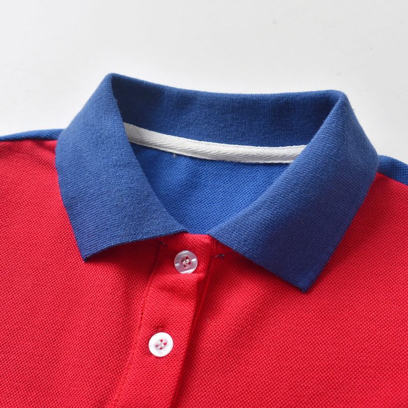Abbigliamento per bambini 2024 Ragazzi T-shirt a maniche corte rossa, blu e bianca Pantaloncini in denim Set da due pezzi per bambini_voghion.com