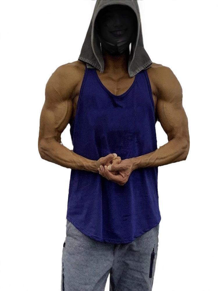 Muscle Trendy Loose Racerback Quick-Dry Running Gym Top Brothers Sports Fitnessbekleidung Trainingsweste für Männer_voghion.com