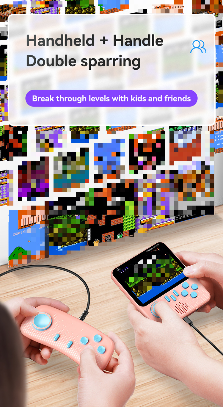 Handheld Gaming Console Ultra-Thin G7 Retro Portable Game Console with 666 Classic Games, HD Color Screen, FC Game Cartridge Console_voghion.com