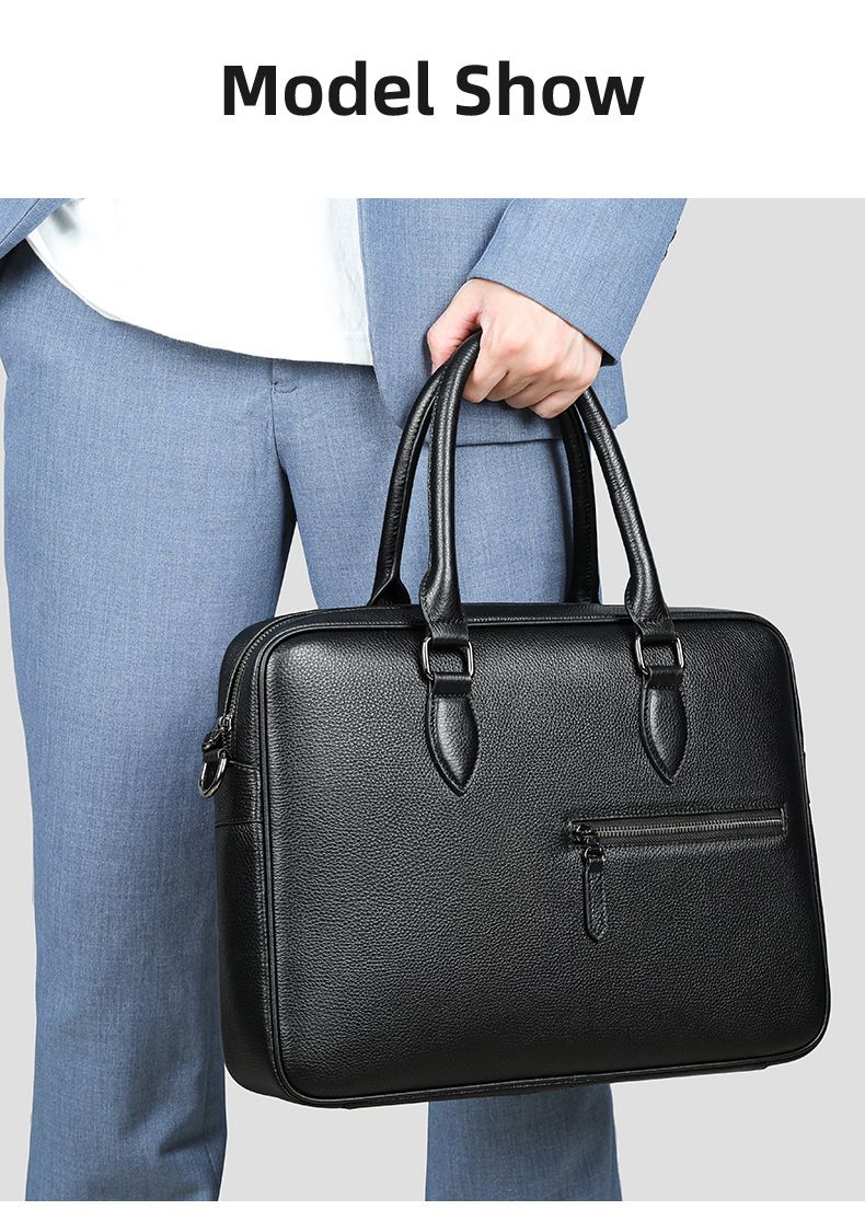 Herren-Aktentasche aus echtem Leder für den Business-Bereich – 15-Zoll-Laptoptasche aus hochwertigem Narbenleder, professionelle Büro-Arbeitstasche für Pendler_voghion.com