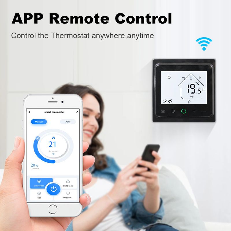 Tuya thrmostat wifi smart lif Tmpratur Controllr lctric hating Gas Boilr Support Yandx Alic Alxa Googl_voghion.com