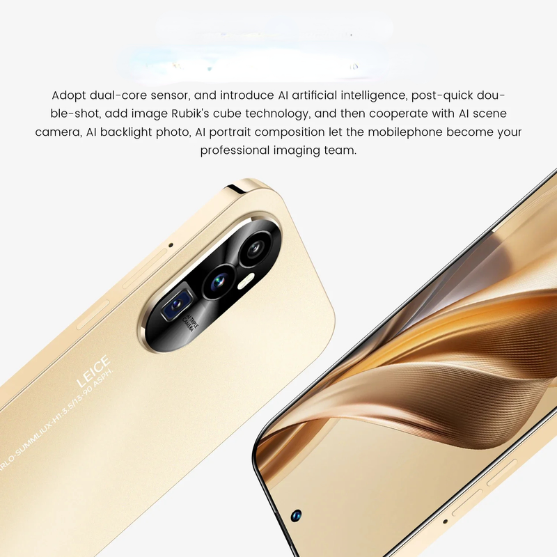 Reno10 Pro Chytrý telefon 6,8 palce 6 GB + 128 GB Paměťová karta 128 GB zdarma Odemčené mobilní telefony_voghion.com
