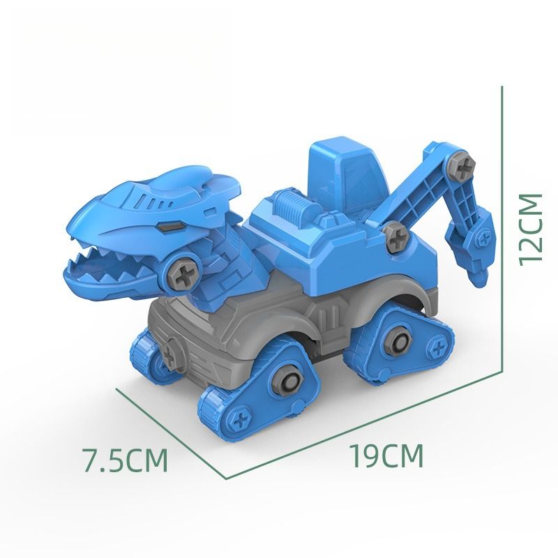 Vendita calda Tiktok Smontaggio Dinosauro Giocattolo Fai da Te Assemblaggio Ingegneria Veicolo Bambini Uomini Intellettualmente Stallo Giocattoli_voghion.com