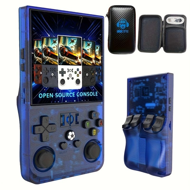 Tragbare Handheld-Spielekonsole, Retro-Spielekonsole, 4,0-Zoll-High-Definition-Bildschirm, professioneller Chip, hohe Kompatibilität, Familien- und Reisespaß_voghion.com