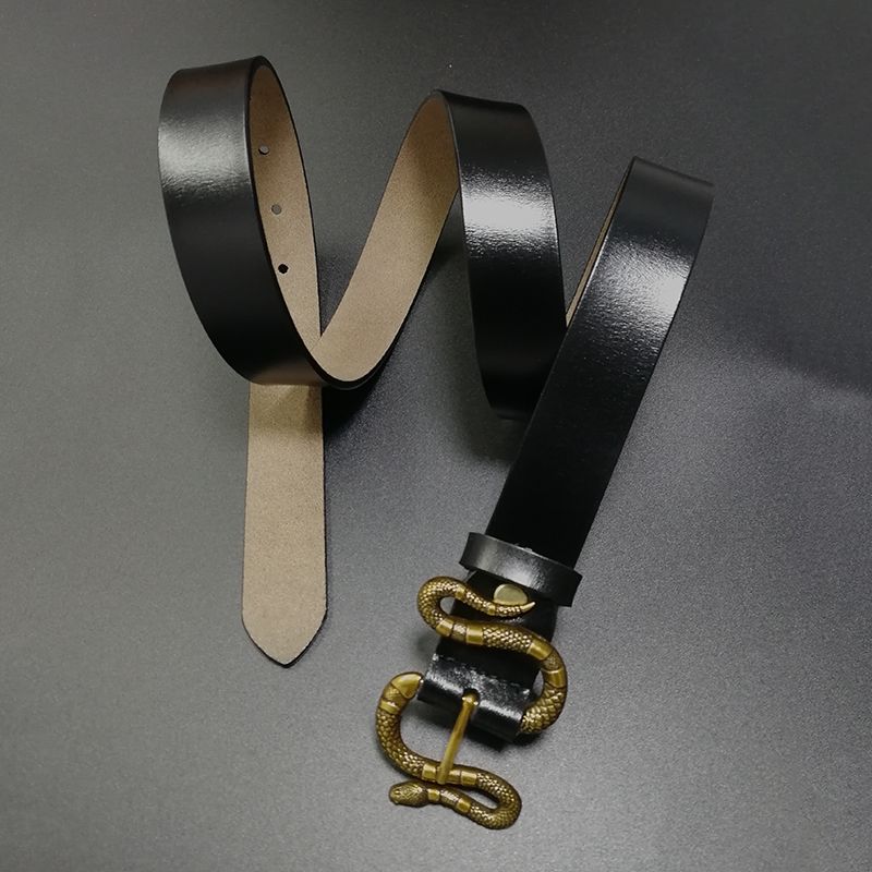 ŽHAVÉ pravé kožené unisex opasky pro ženy, vysoce kvalitní značkové dlouhé pánské džíny, opasky, dámské, s velkým pasem, černé_voghion.com