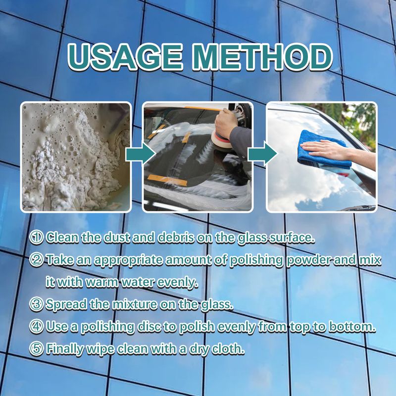 Glass Scratch Cleaning Powder To Remove Car Scratch Windshield Fog To Oil Cleaning Powder_voghion.com