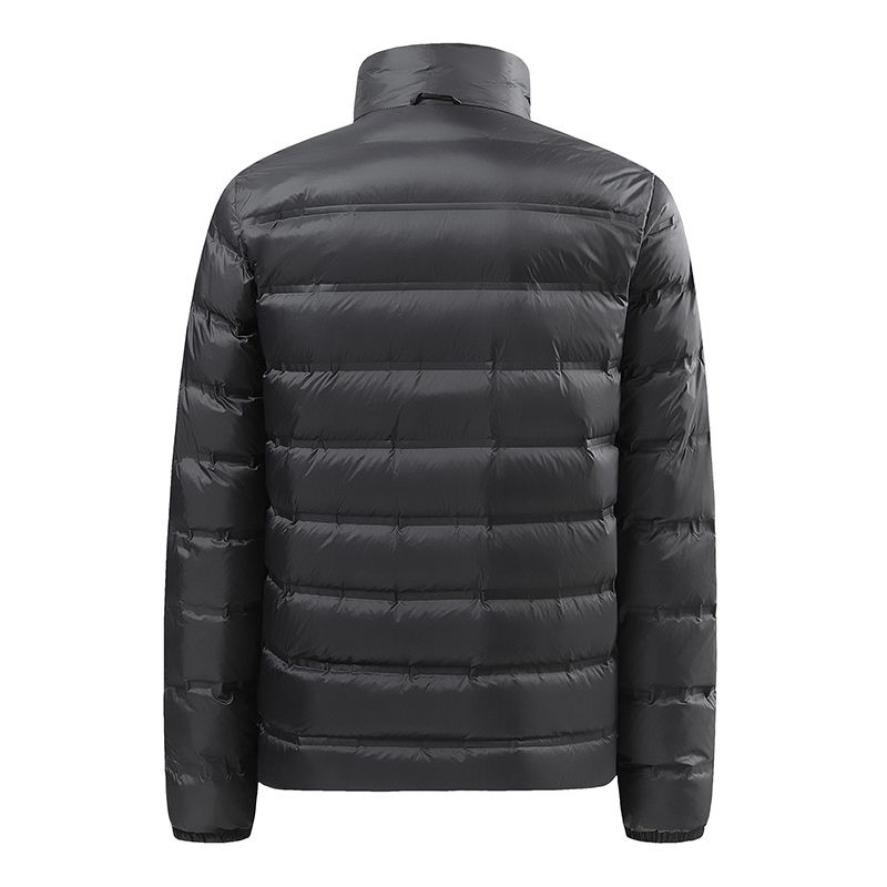 White Duck Down Ultra Light Thin Casual Coat New Feather Windbreaker Stand Collar Parka Men Puffer Jacket_voghion.com