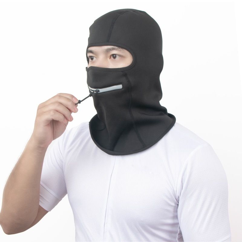 Autumn and winter riding warm head cover windproof ski mask motorcycle inner zipper opening explosion_voghion.com