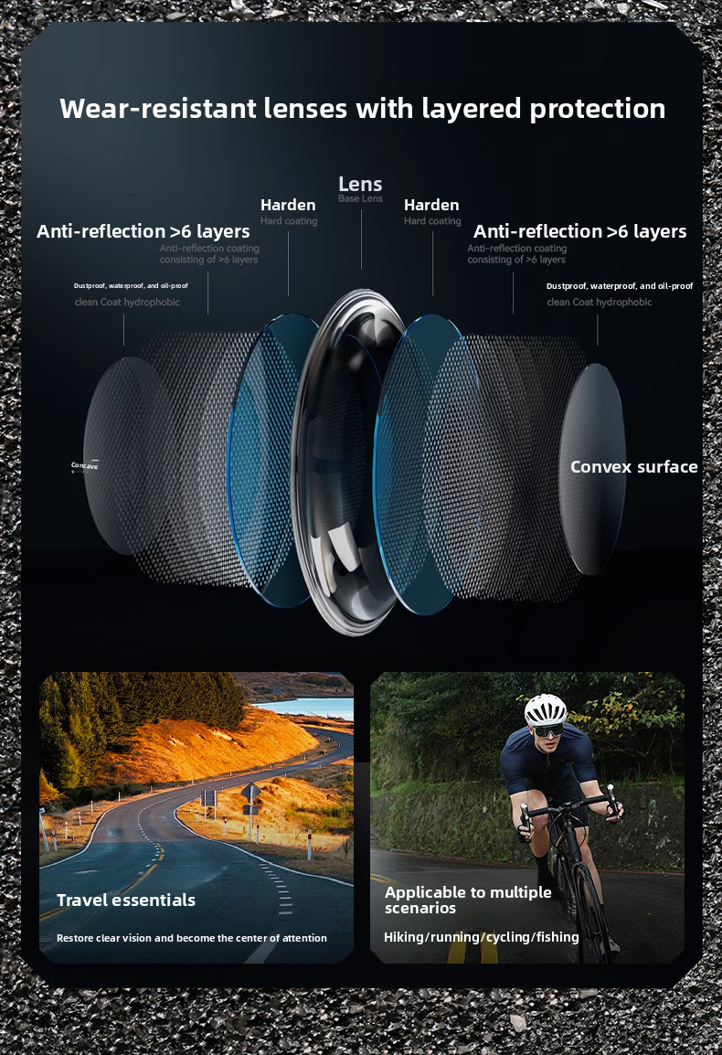 Outdoor Cycling New Frame Intelligent Photosensitive Color Changing Windproof Dustproof Goggles Sunglasses_voghion.com