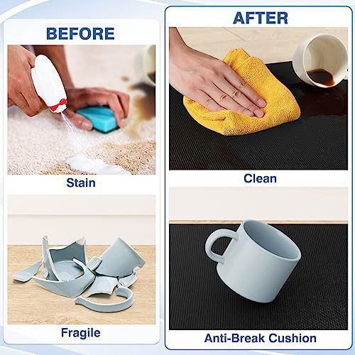 Anti-Fatigue Kitchen Mat - Non-Slip Floor Cushion For Standing (Memory Foam Waterproof Easy Clean 24"X36" Grey/Black)_voghion.com