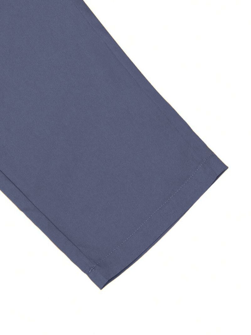 Ubrania męskie Slim Fit Leather Label Nine Point Pants Jednokolorowe spodnie casualowe z kieszeniami_voghion.com
