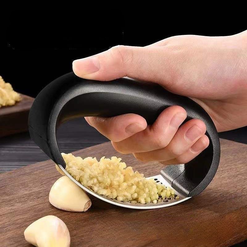 Stainless Steel Press Crusher Manual Mincer Chopping Garlic Tool Fruit Vegetable Tools Kitchen Accessories Gadget_voghion.com