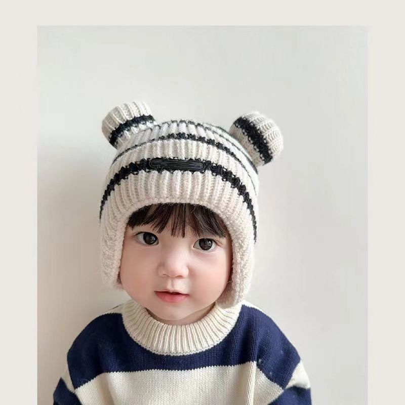 Children's hats, autumn winter, super cute woolen boys girls, caring and warm, thick knitted hats for young children,_voghion.com