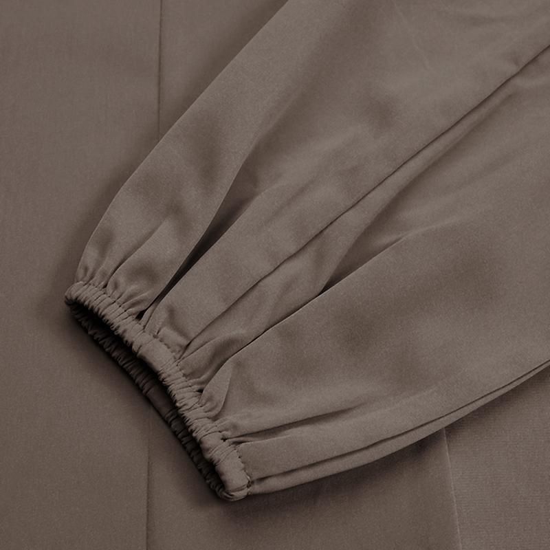 Damenbekleidung Neuankömmling Lässige Lockere Robe Islamisches Muslimisches Kleid Einfarbige Robe Elegante Robe_voghion.com