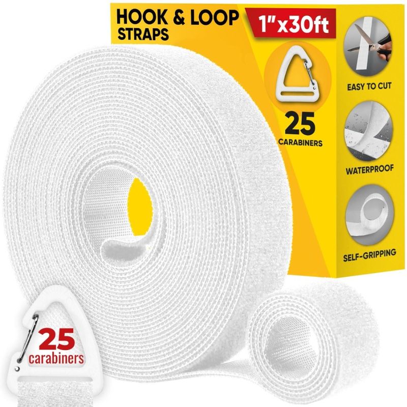 To With Wrap Easy Hook One T Roll Cut And Cable Duty Fastening Strenght Quick Cable Heavy Wrap Tape Loop Bundling Straps Straps_voghion.com