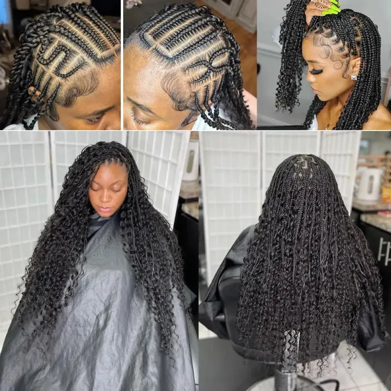 Deep Wave Hair Bulk Human Hair For Braiding Wet Wavy No Weft Braids Extensions Indian_voghion.com