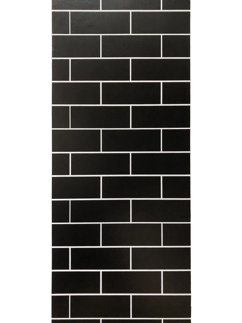 Minimalist Modern Siyah Tuğla Desenli Kendinden Yapışkanlı Su Geçirmez Çıkartmalar Oturma Odası Yatak Odası Nem Geçirmez PVC_voghion.com