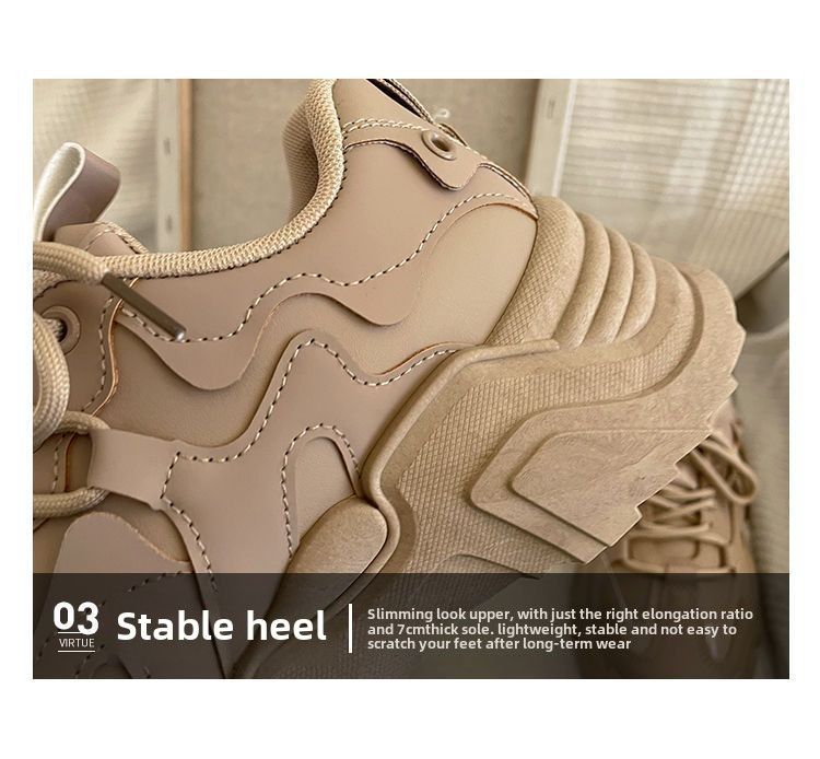 New dad shoes female student versatile casual sports shoes female casual thick-soled heightening shoes_voghion.com
