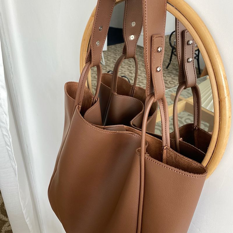 Borsa vintage di grande capacità da donna 2023 nuova borsa alla moda alla moda abbinata, borsa a tracolla singola, borsa da ascella_voghion.com