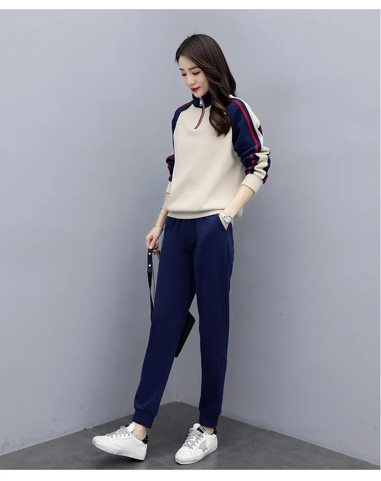 Women's Fleece Tracksuit Set – Winter Warm Long Sleeve Hoodie & Jogger Pants (Plus Size 4XL, 2 Colors)_voghion.com