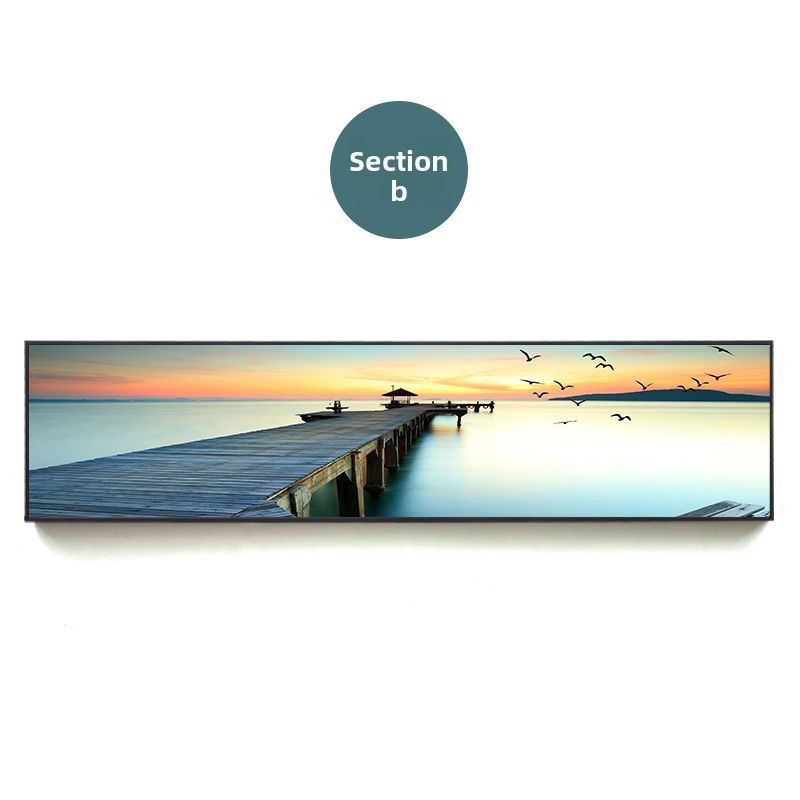 Hotel Naturalny krajobraz Nadmorski Nostalgiczny molo Nocny Nordycki Dekoracyjny Sypialnia Salon Wiszący obraz_voghion.com