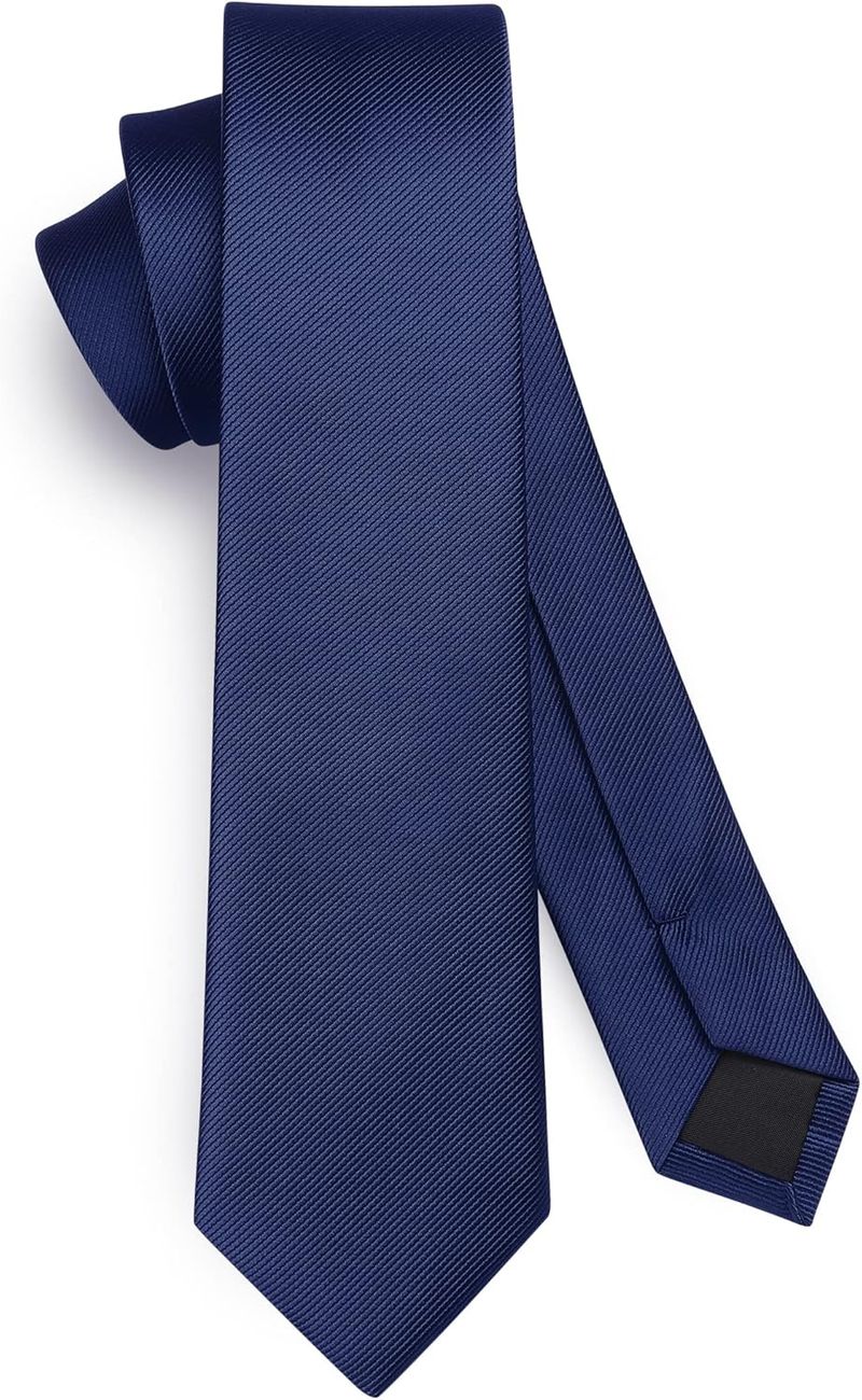 Tynde, ensfarvede silkeslips til mænd, klassisk, formel, elegant, bryllupsfest, forretningsslips, 6 cm_voghion.com