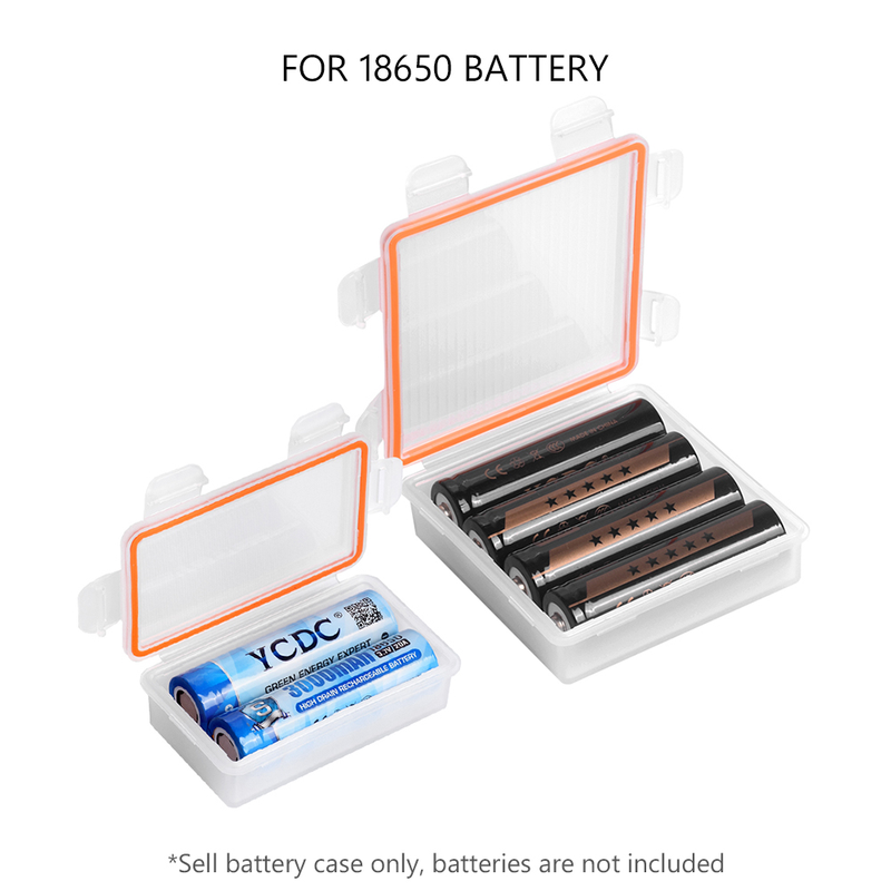 Soshine 4Pcs Hard Plastic Case Holder Storage Box For 2/4x 18650 Batteries Battery Box Container Organizer Box Case Holder_voghion.com