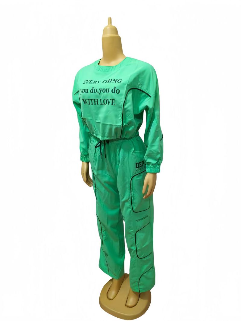 Damenbekleidung Einfarbiger Mode-Freizeitanzug_voghion.com