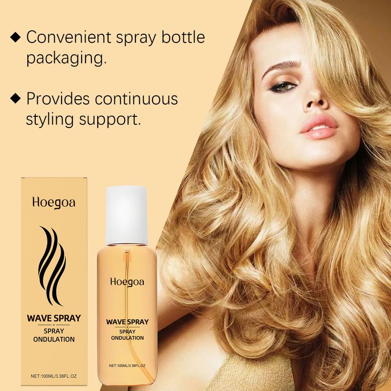 HOEGOA Locken definierendes tägliches Frisurenformungs-Textur-Feuchtigkeitsspendender Halt Natürlich schönes Styling-Spray_voghion.com