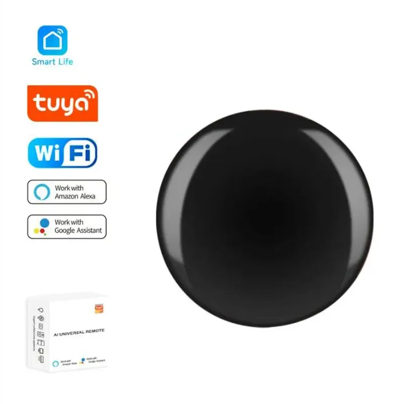Controllo remoto intelligente Tuya WiFi IR, controller universale a infrarossi per condizionatore d'aria, funziona con Alexa e Google Home_voghion.com