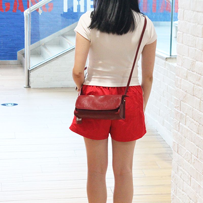 Stile coreano Ins Niche Design Piccolo Quadrato Alta qualità Texture Rossa Tracolla Alla moda Tendenza di quest'anno Versatile_voghion.com