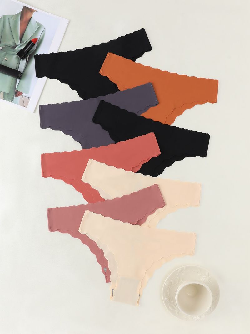 Damen-Höschen in Übergröße, Bikini-Slip, Graphen-Unterteil im Schritt, atmungsaktiv, mittlere Taille, Wellenrand, Leopardenmuster_voghion.com