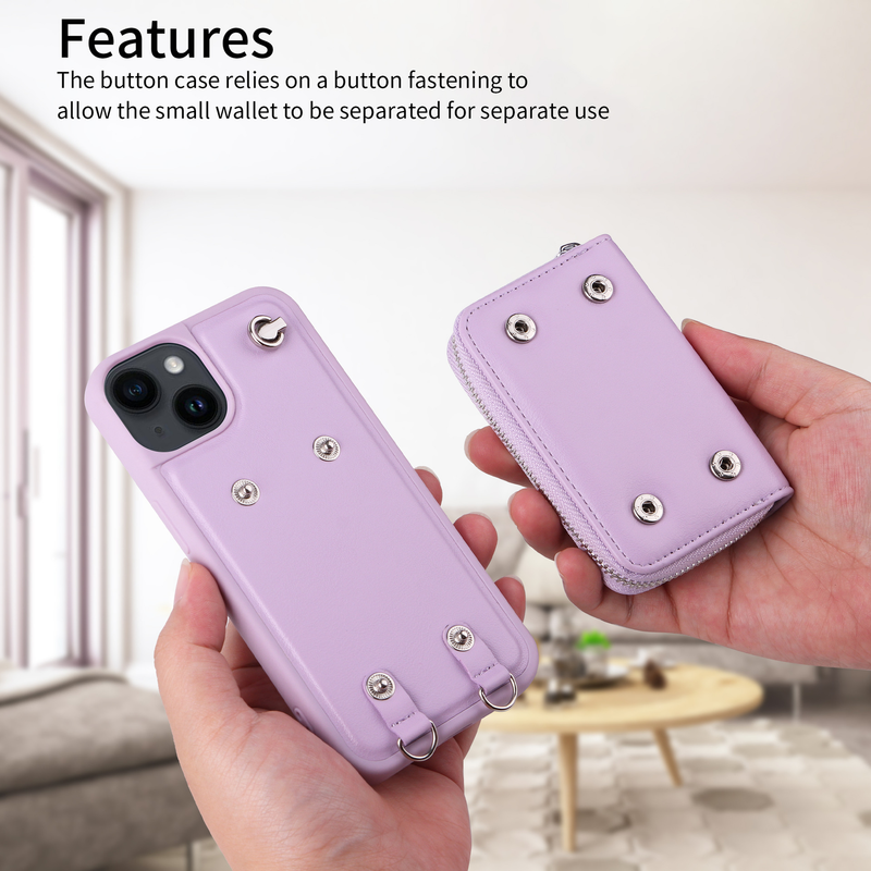 Mobile phone case for Apple 14promax mobile phone case iphone13 anti-fall shell 12 card 15plus crossbody 11 mobile phone case_voghion.com